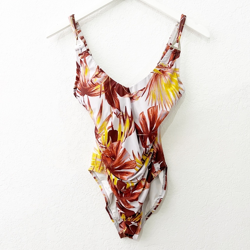 Calvin Klein Tropical One Piece Bathing Suit 6